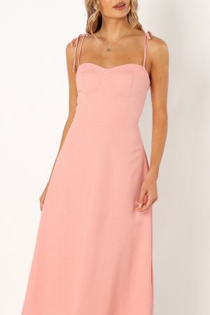 Remi Midi Dress – Soft Rose