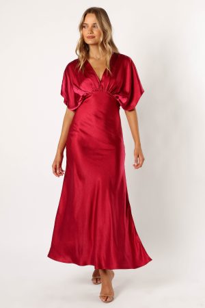 Ricki Maxi Dress – Ruby Wine