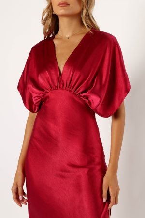 Ricki Maxi Dress – Ruby Wine
