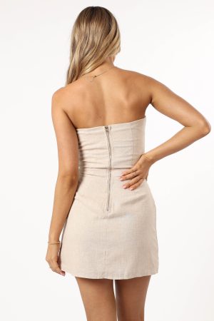 Romi Linen Dress – Natural