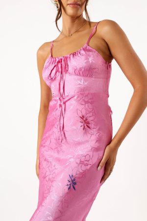 Rosa Midi Dress – Pink