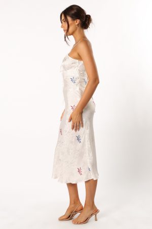 Rosa Midi Dress – White