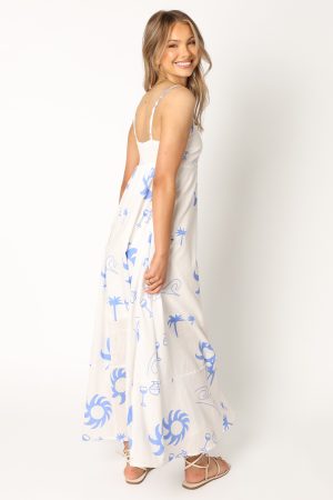 Seville Maxi Dress – Blue Wave