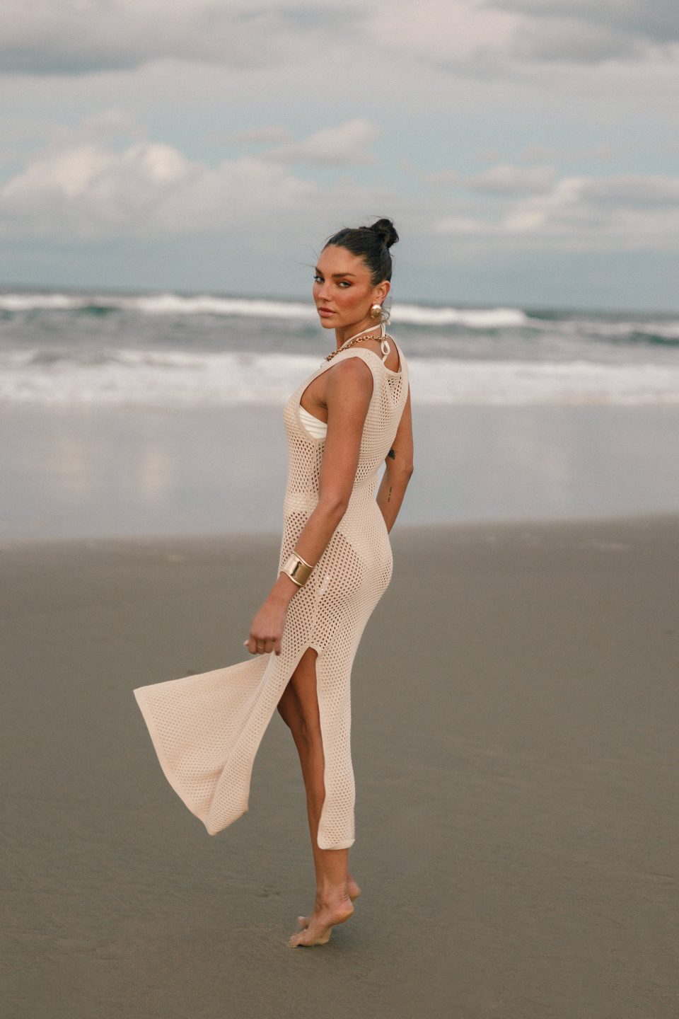 Shamine Midi Dress - Sand