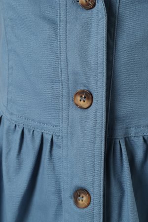 Sonja Midi Dress – Steel Blue