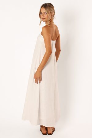 Soph Strapless Maxi Dress – White