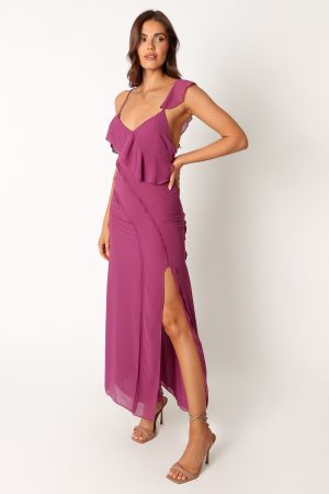 Stephy Maxi Dress – Purple