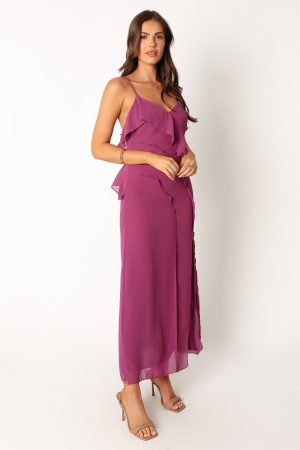 Stephy Maxi Dress – Purple