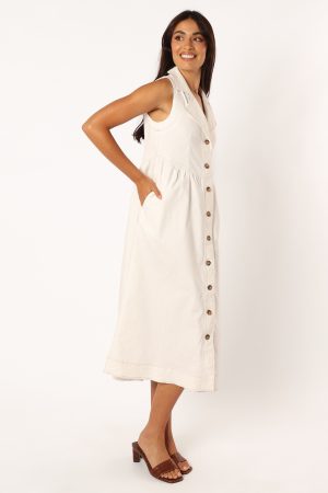 Umeko Midi Dress – White