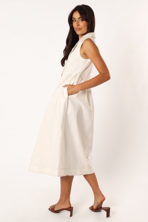 Umeko Midi Dress – White