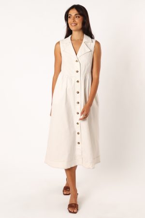 Umeko Midi Dress – White