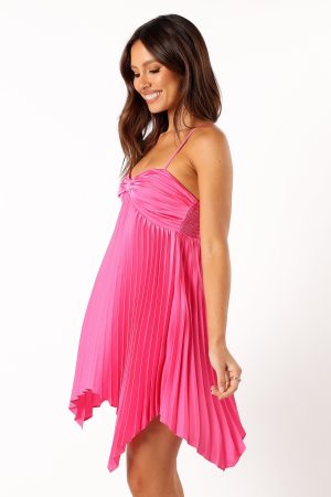 Vikki Mini Dress – Berry