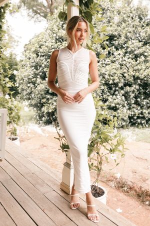 Winx Midi Dress – White