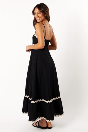 Yana Maxi Dress – Black Cream