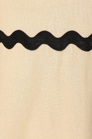 Yana Maxi Dress – Cream Black