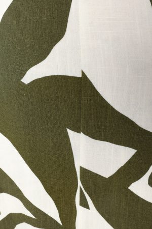 Zara One Shoulder Midi Dress – Olive Palm