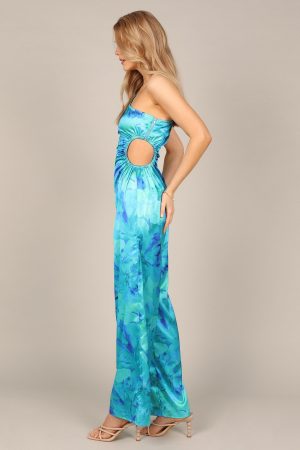 Florina Jumpsuit – Blue/Green