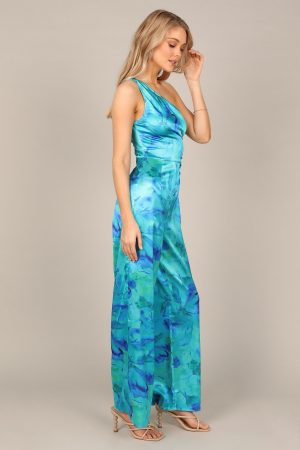 Florina Jumpsuit – Blue/Green