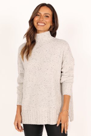 Conny Knit Sweater – White