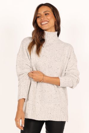 Conny Knit Sweater – White