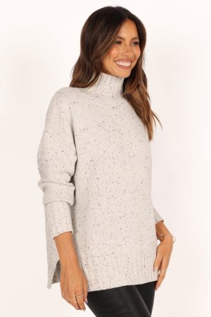 Conny Knit Sweater – White