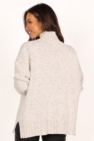 Conny Knit Sweater – White