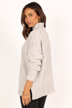 Conny Knit Sweater – White