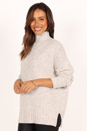 Conny Knit Sweater – White