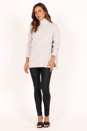 Conny Knit Sweater – White