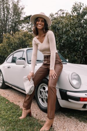 Layah Knit Sweater – Beige