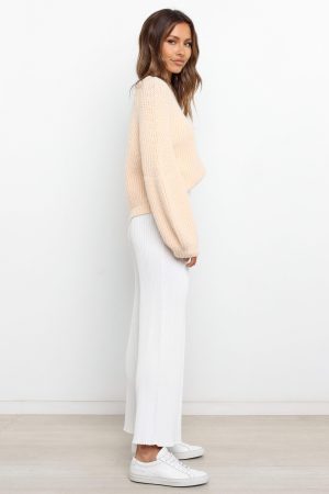 London Knit Sweater – Beige