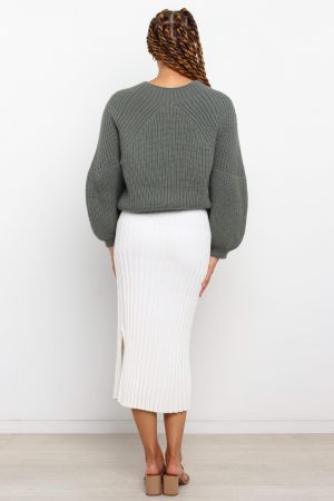 London Knit Sweater – Emerald