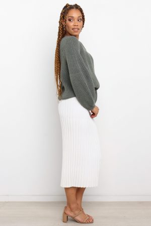 London Knit Sweater – Emerald