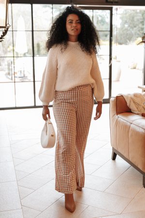 London Knit Sweater – Beige