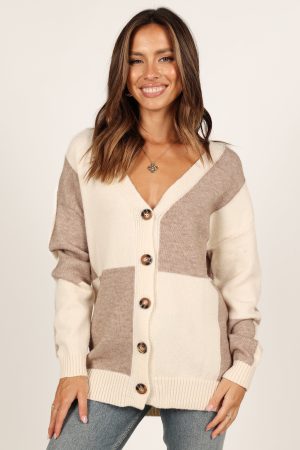 Millie Large Check Cardigan – Multi