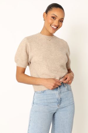 Noah Knit Sweater – Taupe