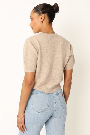 Noah Knit Sweater – Taupe