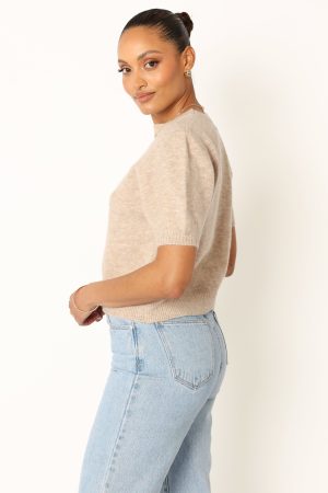 Noah Knit Sweater – Taupe