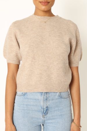 Noah Knit Sweater – Taupe