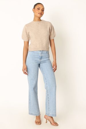 Noah Knit Sweater – Taupe