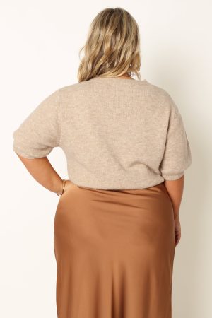 Noah Knit Sweater – Taupe