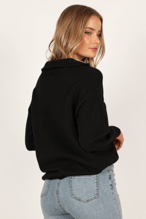 Whistler Knit Sweater – Black