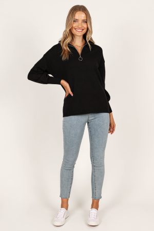 Whistler Knit Sweater – Black