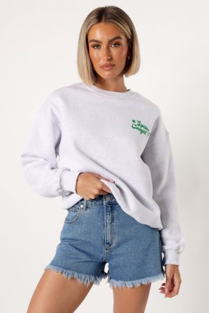 Alora Space Cowgirl Sweatshirt – Heather Grey