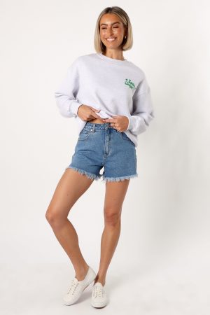 Alora Space Cowgirl Sweatshirt – Heather Grey