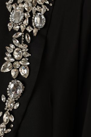 Aubree Embellished Blazer – Black