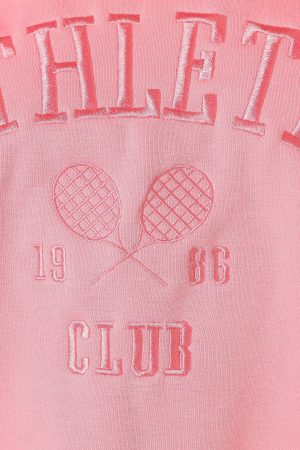 Cora Athletic Sweatshirt – Pink