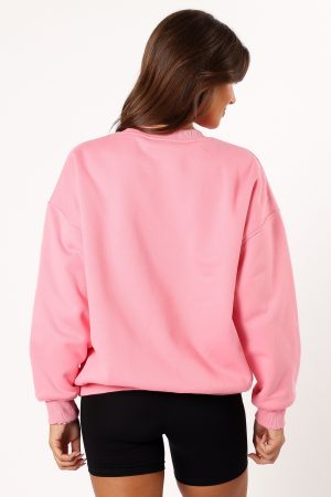 Cora Athletic Sweatshirt – Pink