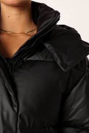 Tania Puffer Jacket – Black