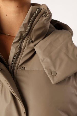 Tania Puffer Jacket – Mocha